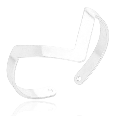 Anel folheado a prata em forma de V inspirado na personagem Maria de Fátima - Vale Tudo