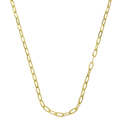 Gargantilha folheada a ouro com malha cartier de 5 mm